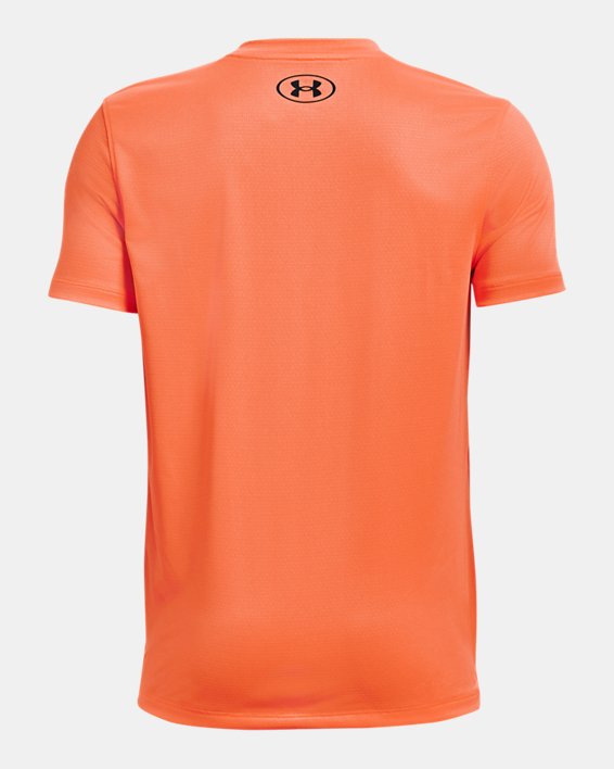 Boys' UA Tech™ Vent Short Sleeve, Orange, pdpMainDesktop image number 1